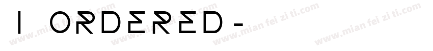 I ordered字体转换
